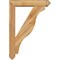 Ekena Millwork Funston Arts and Crafts Rough Sawn Bracket w/ Offset Brace, Western Red Cedar, 6"W x 28"D x 40"H BKT0604X28X40FST03RWR - alternate 4